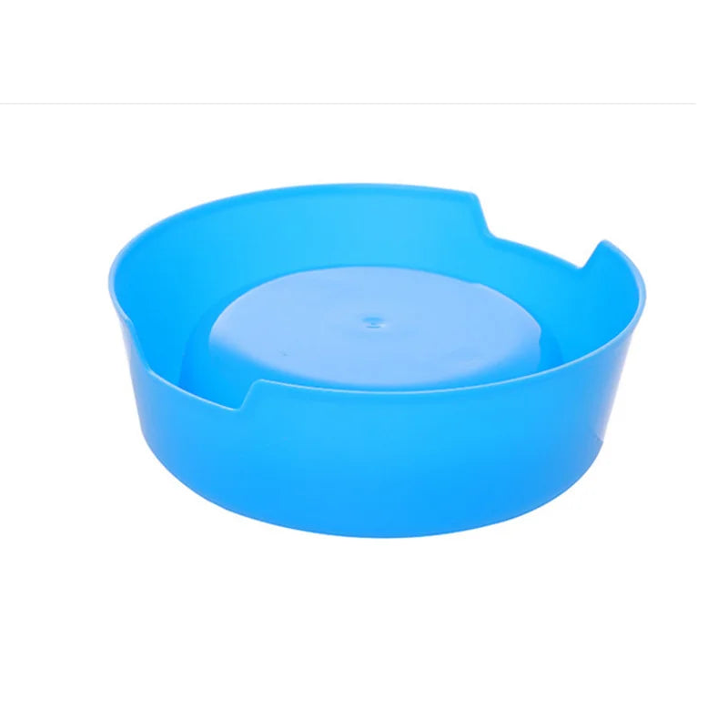 Colorful Pet Bowl Dog Cat Puppy Plastic Round Bowl Travel Feeding Food Water Bowl Dish Dog Food Bowls Pet Products