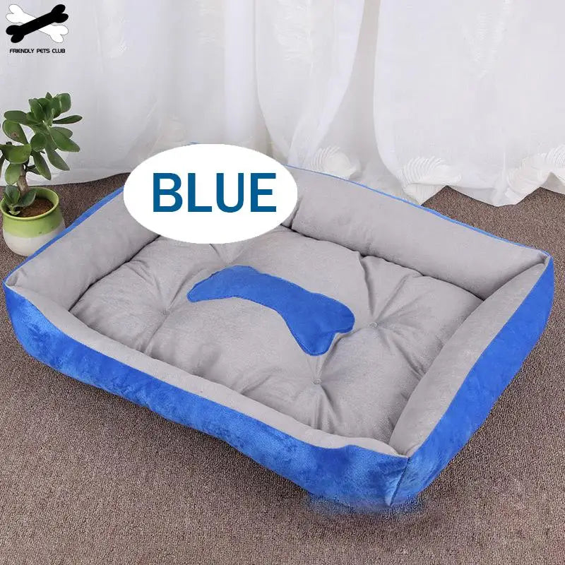 Bone Pet Bed Warm Linen Cat House For Small Medium Large Dog Soft  Washable Puppy Cotton Kennel Wash Ship From Germany