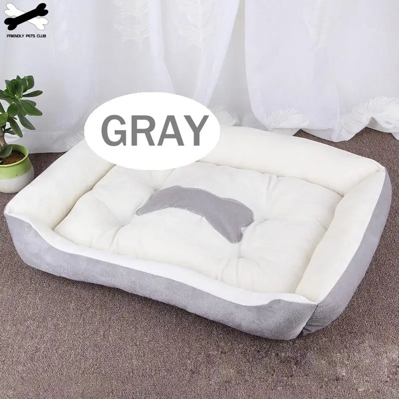 Bone Pet Bed Warm Linen Cat House For Small Medium Large Dog Soft  Washable Puppy Cotton Kennel Wash Ship From Germany