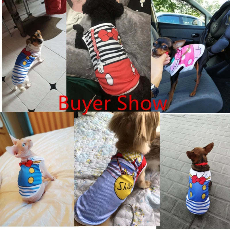 Lovely Fake Strap Cheap Pet Clothes For Dogs Summer Breathable Mesh Dog Clothes For Small Dogs Tshirt Pet Clothes For Dogs Funny