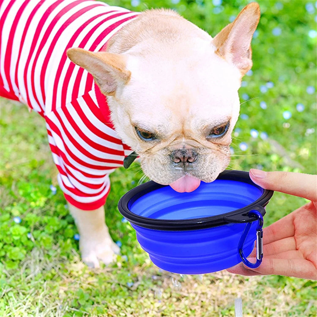 Foldable Dog Pet Bowl Eco Firendly Silicone Cat Dog Food Water Feeder Travel Portable Feeding Bowls Puppy Doggy Food Container