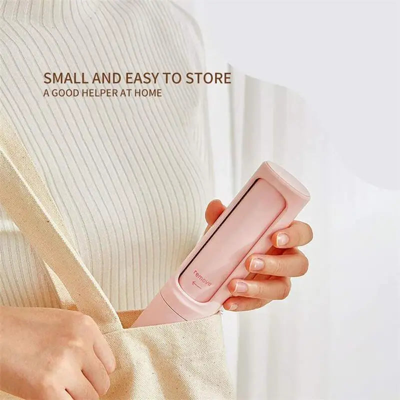 2-1 Reusable Pet Hair Remover Brush Lint Roller Portable Self Cleaning Dog Cat Hair Dust Roller Brushes Pet Grooming Supplies