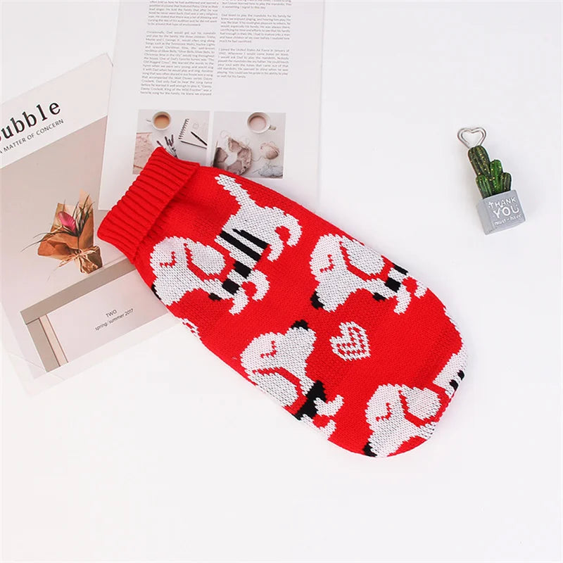 Warm Chihuahua Puppuy Dog Sweater Winter Pet Clothes for Small Dogs Yorkshire Dachshund Cat Pullover Mascotas Clothing Costume