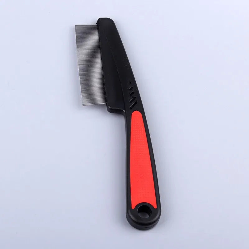 Pet Flea Lice Cleaner Combs Hair Removal Stainless Steel Needle Comb Deworming Eggs Opening Knots Dogs Cats Grooming Supplies