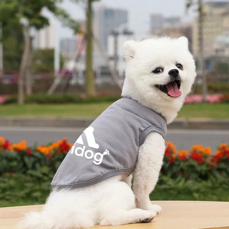 XS-5XL Summer Dog Clothes Brand For Large Dogs Cotton Vest Big Dog Clothing French Bulldog Golden Retriever Designer Pet Clothes