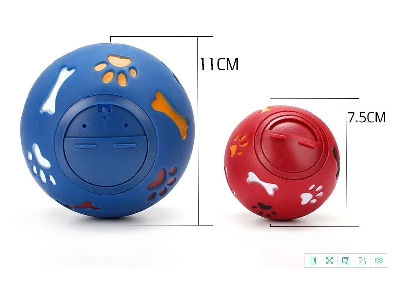 Pet Toys Ball Dog Food Treat Feeder Supplies Pet Dog Training Chew Toys For Dogs Size 7.5CM 11CM For Dogs Supplies