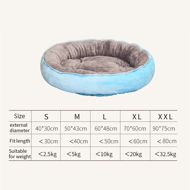 Round Dogs Bed Summer Cat Kennel Soft Washable Sleeping Cushion Breathable Puppy Mat Pad Pet Bed Sofa for Dog Cat Pet Supplies