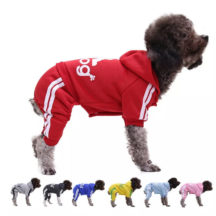 Adidog clothes Autumn And Winter New Pet Clothes Small Medium Clothes Luxury Dog Puppy Chihuahua Pet Warm Four-legged Sweater