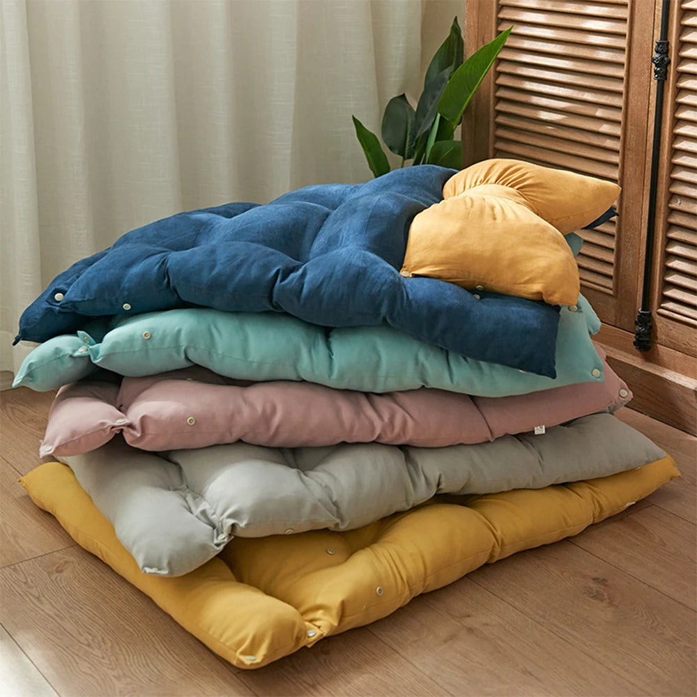 Multifunctional Dog Bed Washable Puppy Warm Cushion Mat Soft Big Anti Slip Bottom Pet Bed For Large Medium Small Dogs Pillow