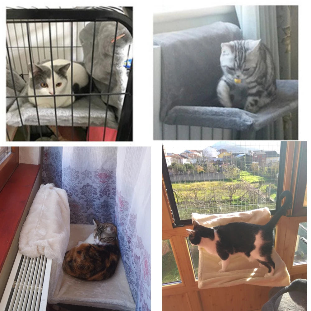 Cat Bed Hanging Pet Cat Hammock Aerial Pet Bed For Cat Sleeping Easy Washable Kitten Cats Window Seat House Pet Accessories