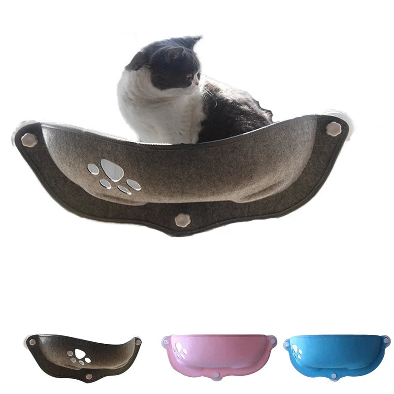 SHUANGMAO Pet Cat Hammock Beds Sunny Window Lounger Suction Hammocks Cats House shelf Comfortable Warm Ferret Pet Bed Supplies