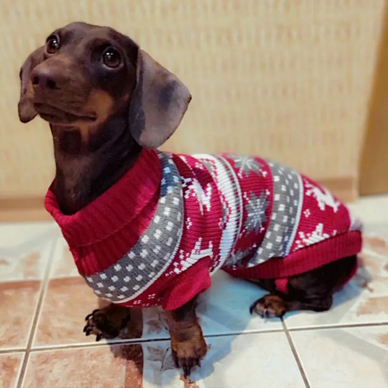 Warm Chihuahua Puppuy Dog Sweater Winter Pet Clothes for Small Dogs Yorkshire Dachshund Cat Pullover Mascotas Clothing Costume