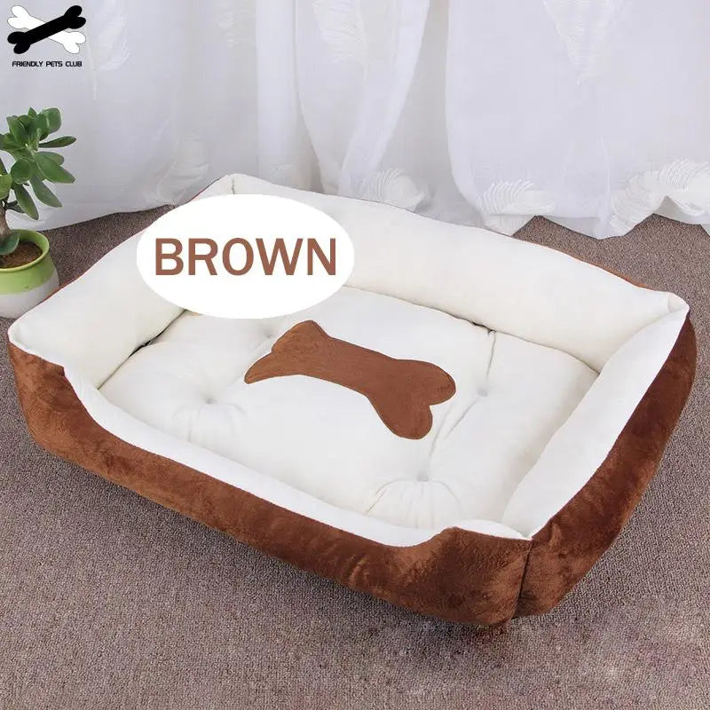 Bone Pet Bed Warm Linen Cat House For Small Medium Large Dog Soft  Washable Puppy Cotton Kennel Wash Ship From Germany