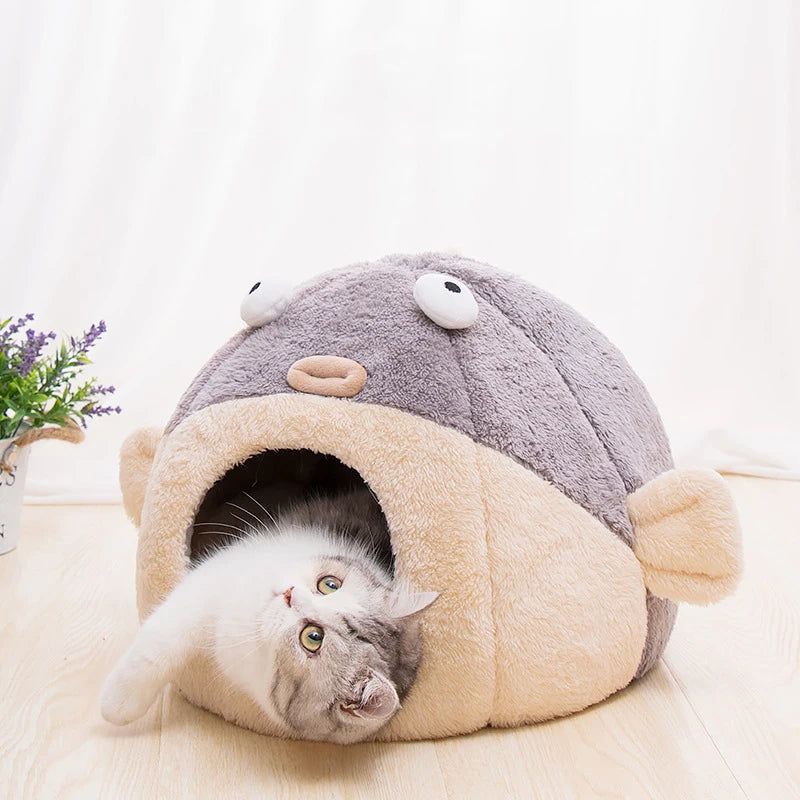 Soft Pet Bed For Cat Cave Products For Pets Perch Camas Para Gatos Sleep Cozy House Cats Tent Accessories Niche Chat Katzenbett