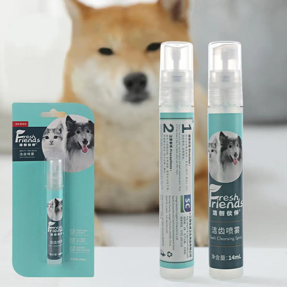 14ML Pet Oral Care Spray Dog Mouth Deodorizing Cleaning Spray