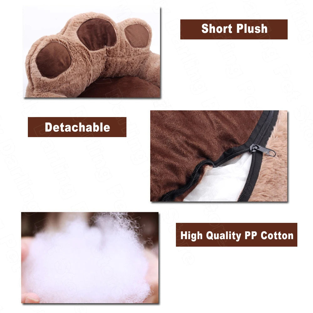 Pet Cat Bed House for Cats Basket Mat Winter Warm Plush Beds Lounger for Cat Panier Pet Bed Products for Cats Cama para Gato