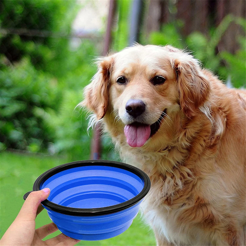 Foldable Dog Pet Bowl Eco Firendly Silicone Cat Dog Food Water Feeder Travel Portable Feeding Bowls Puppy Doggy Food Container