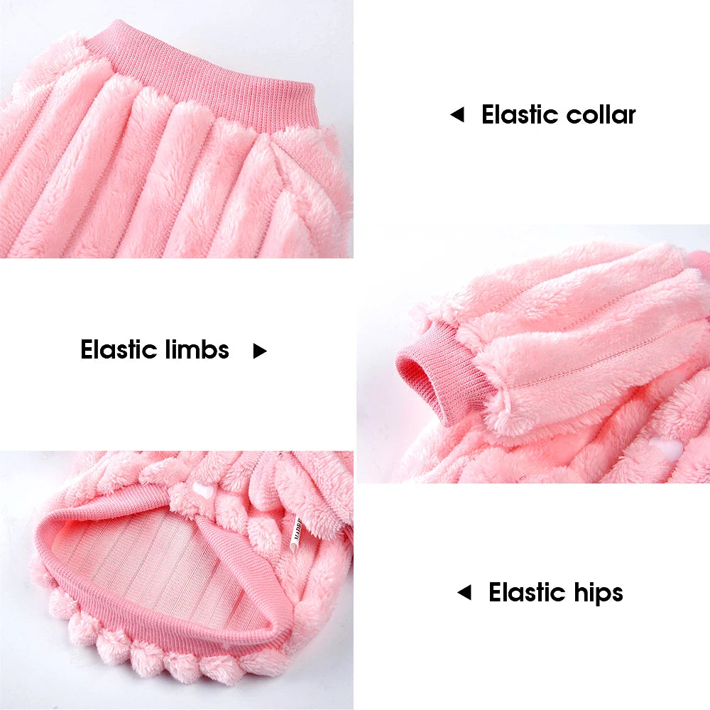 Cute Pet Clothes Soft Puppy Kitten Pet Coats For Small Medium Dogs Cats Warm Winter Dog Cat Jacket Clothing Chihuahua XS-2XL
