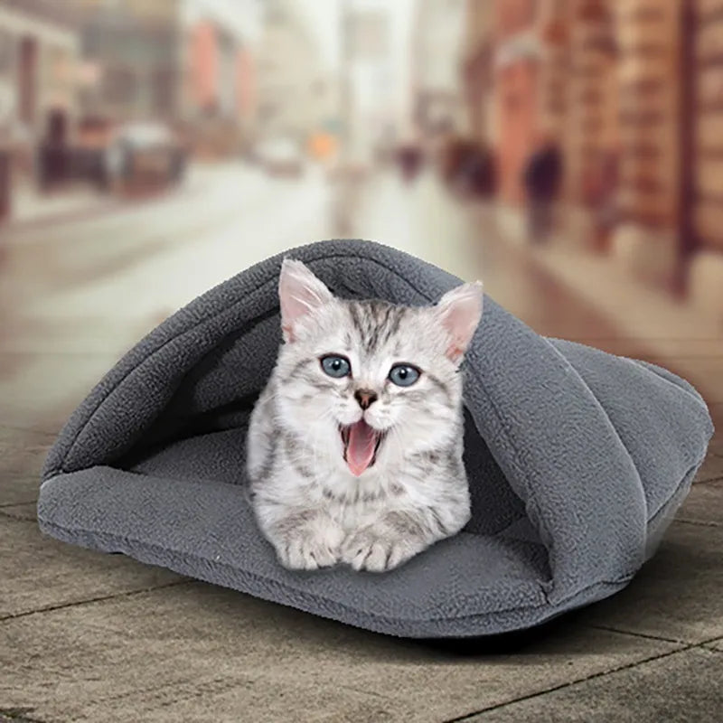 Benepaw Quality Warm House Cat 10 Colors Hot Sale Cozy Soft Cat Sleep Bag Kitten Portable Winter Autumn Pet Bed Cat XS/S/M/L
