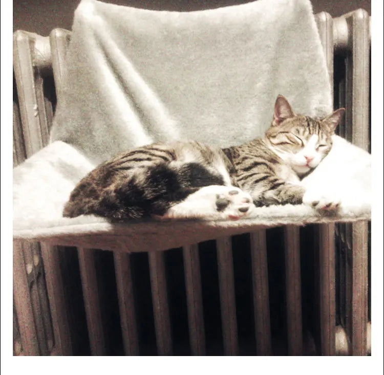 Cat Bed Removable Window Sill Cat Radiator Lounge Hammocks for Cat Kitty Hanging Bed Cosy Carrier Pet Bed Seat Hammock