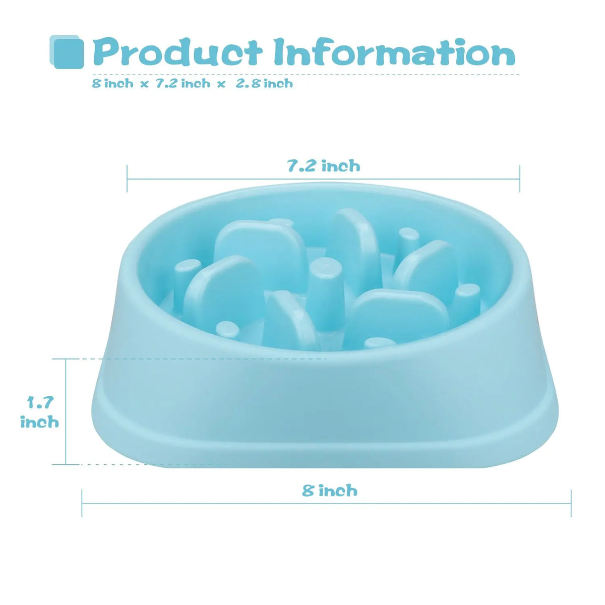 Pet dog bowl slow feeder anti-asphyxiation slow feeding bowl for puppy large dog healthy dog food feeder container water bowls