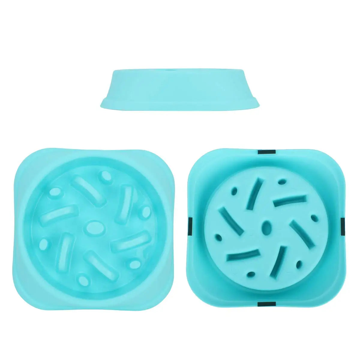Pet dog bowl slow feeder anti-asphyxiation slow feeding bowl for puppy large dog healthy dog food feeder container water bowls