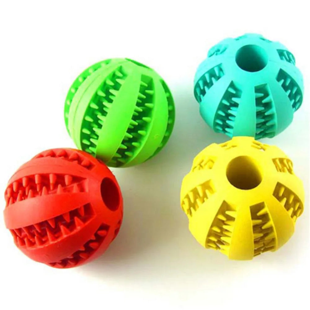 5CM 7CM Pet Dog Toys Ball Nontoxic Bite Resistant Toy Ball for Pet Dogs Dog Food Treat Feeder Tooth Cleaning Ball pet products