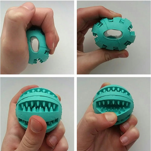 5CM 7CM Pet Dog Toys Ball Nontoxic Bite Resistant Toy Ball for Pet Dogs Dog Food Treat Feeder Tooth Cleaning Ball pet products