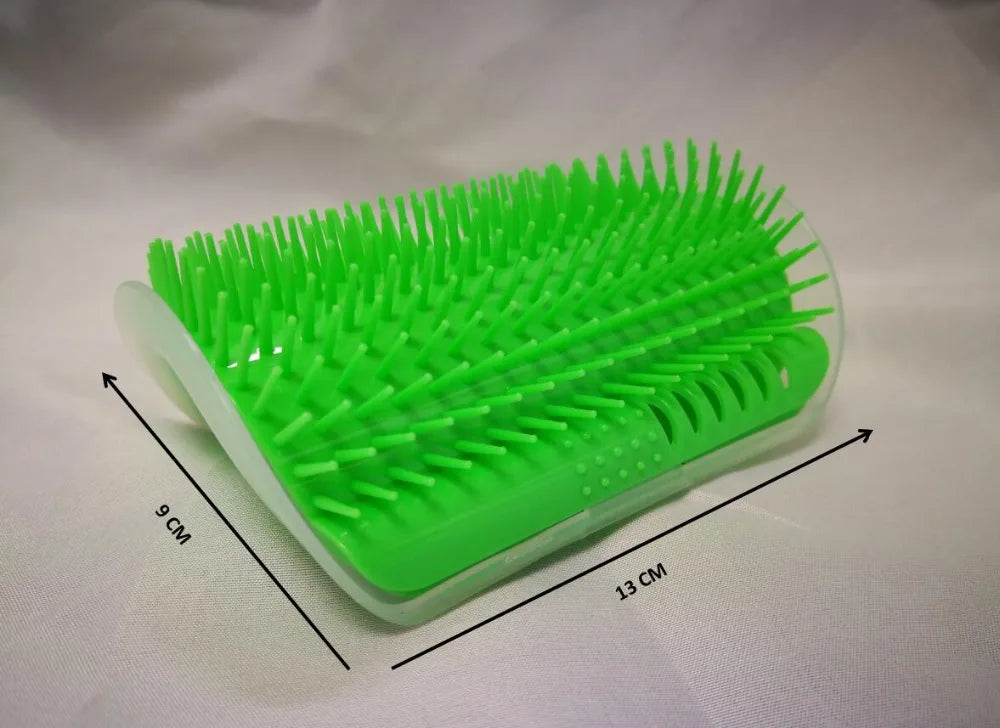 Comfortable Cat Massager Corner Massage Brush Plastic Fixed Hair Removal Comb Scratch Itches Pet Grooming Supplies with catnip