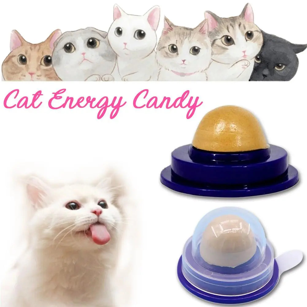 Cat Food Cat Vitamin Mint Rounded Toy Health Cat Solid Energy Candy Pet Toy Ball Snack Nontoxic Kitten Licking Snack