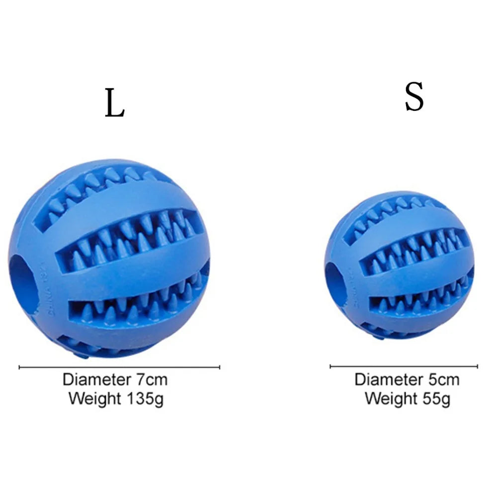 5CM 7CM Pet Dog Toys Ball Nontoxic Bite Resistant Toy Ball for Pet Dogs Dog Food Treat Feeder Tooth Cleaning Ball pet products