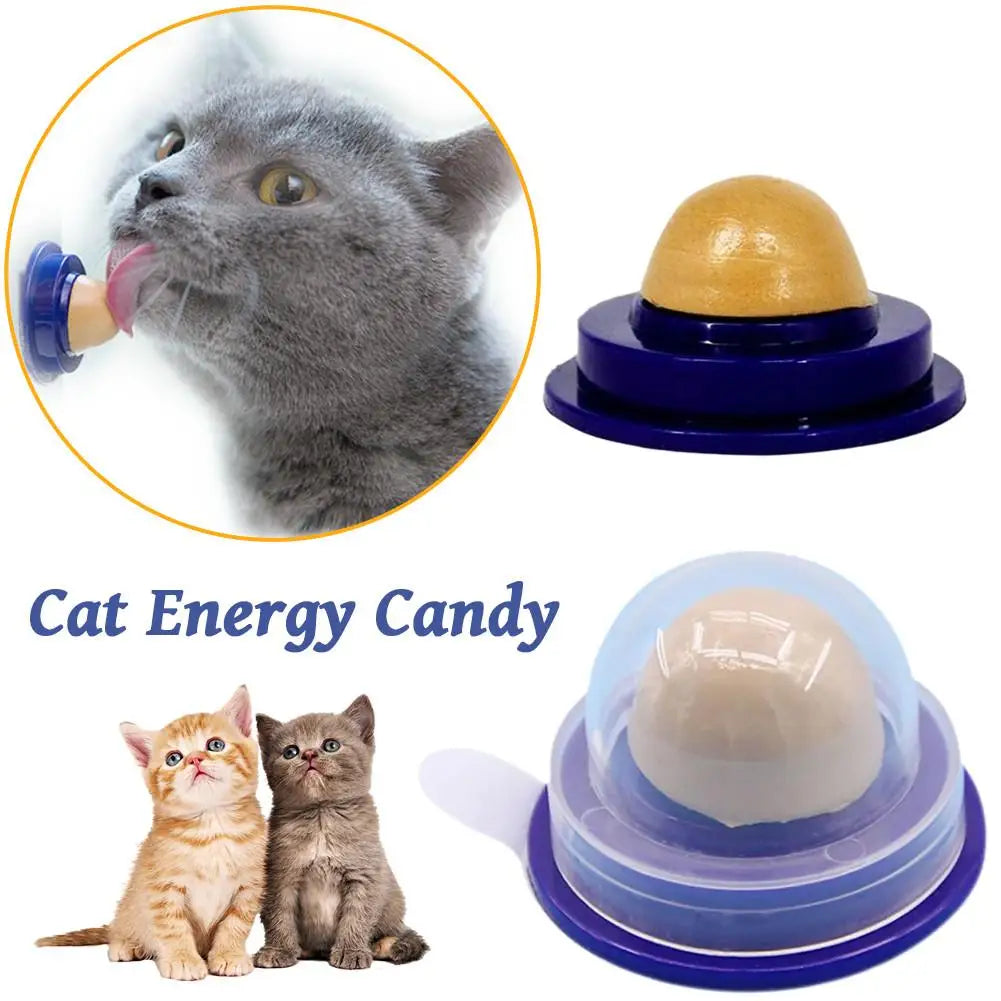 Cat Food Cat Vitamin Mint Rounded Toy Health Cat Solid Energy Candy Pet Toy Ball Snack Nontoxic Kitten Licking Snack