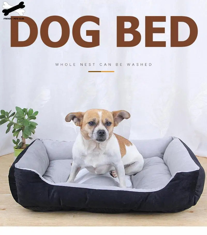 Bone Pet Bed Warm Linen Cat House For Small Medium Large Dog Soft  Washable Puppy Cotton Kennel Wash Ship From Germany
