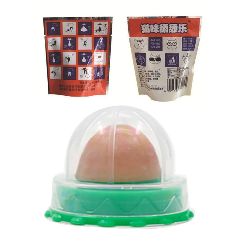 Cats Natural Catnip Ball Healthy Nutrition Pet Snacks Energy Ball Safe Lick Candy Vitamin Pudding Catnip Lollipop Toys For Cats