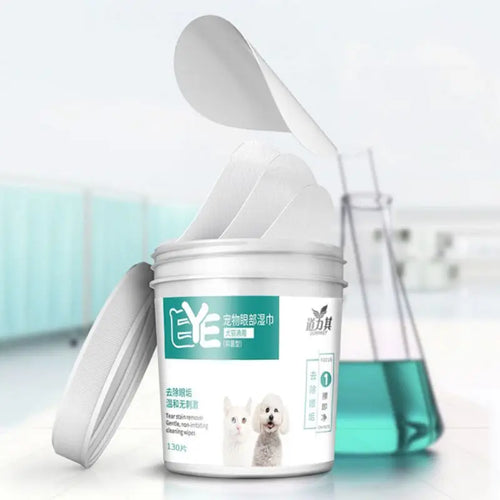 130 PCS/A Lot Pets Dogs Cats Wipe Pet Eye Wet Wipes Dog Cat Tear Stain Remover Pet Eye Grooming Wipes Pet Grooming Supplies Pets