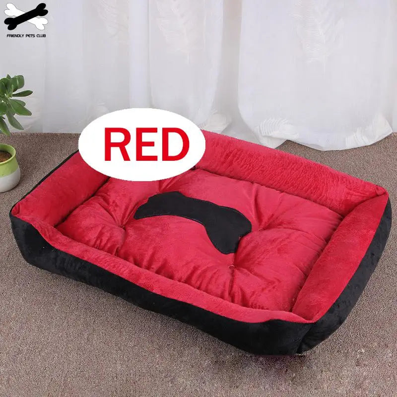 Bone Pet Bed Warm Linen Cat House For Small Medium Large Dog Soft  Washable Puppy Cotton Kennel Wash Ship From Germany