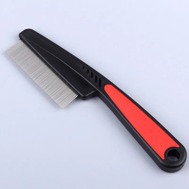 Pet Flea Lice Cleaner Combs Hair Removal Stainless Steel Needle Comb Deworming Eggs Opening Knots Dogs Cats Grooming Supplies