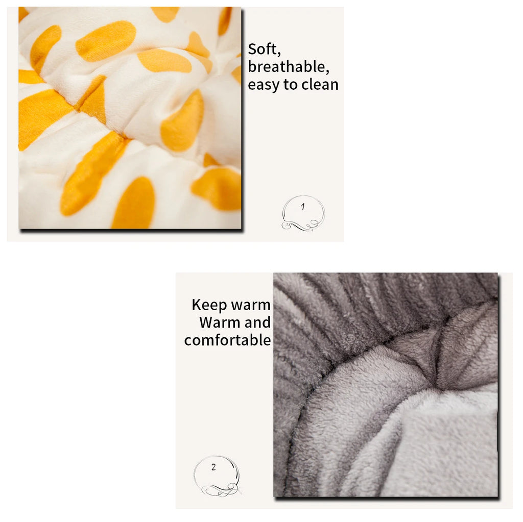 Round Dogs Bed Summer Cat Kennel Soft Washable Sleeping Cushion Breathable Puppy Mat Pad Pet Bed Sofa for Dog Cat Pet Supplies
