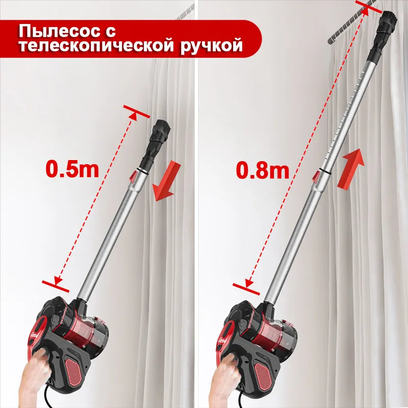INSE I5 Corded vacuum cleaners 18Kpa Powerful Suction 600W Motor 4 in 1 stick Handheld vaccum cleaner for Home Pet Hair Carpet