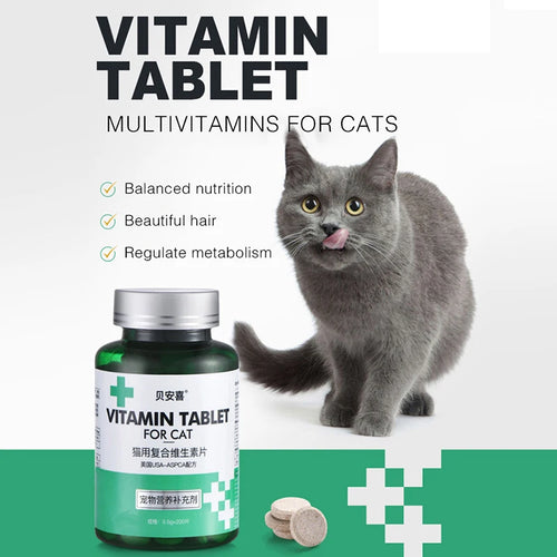 200 tablets of multi-vitamin supplement for pet cats