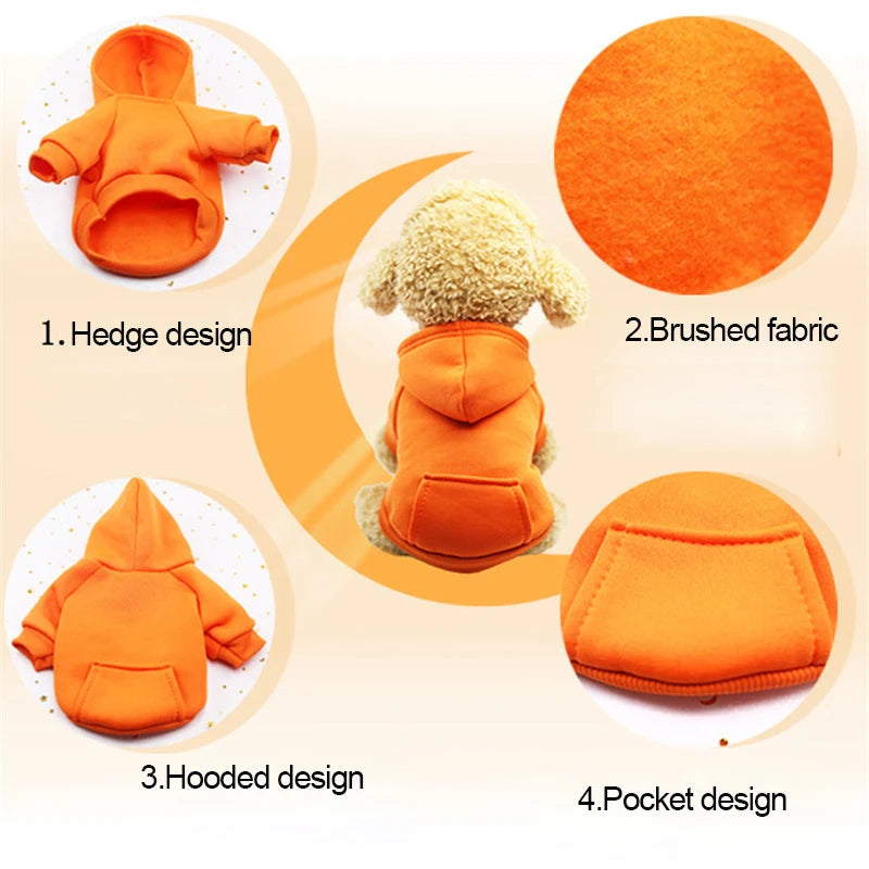 Pet Dog Clothes For Small Dogs Clothing Warm Clothing for Dogs Coat Puppy Outfit Pet Clothes for Large Dog Hoodies Chihuahua