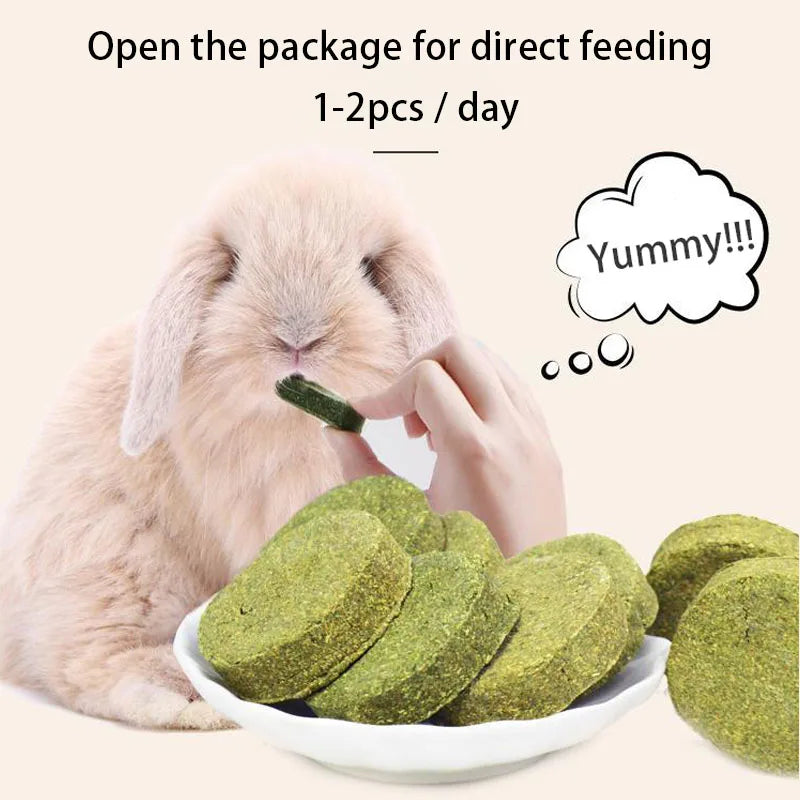 Pets Chewing Toys Timothy Hay Molar Cake Cookies for Rabbits Guinea Pig Hamsters Chinchilla Bunny Chew Toys Teeth Treats