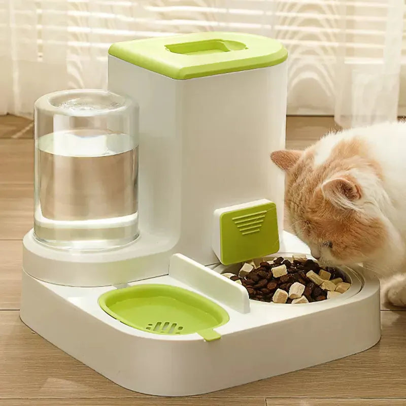 Pet Cat Automatic Drinking Water Feeder Large Capacity Water Dispenser Dry And Wet Separation Food Container Cat Dog Bowl