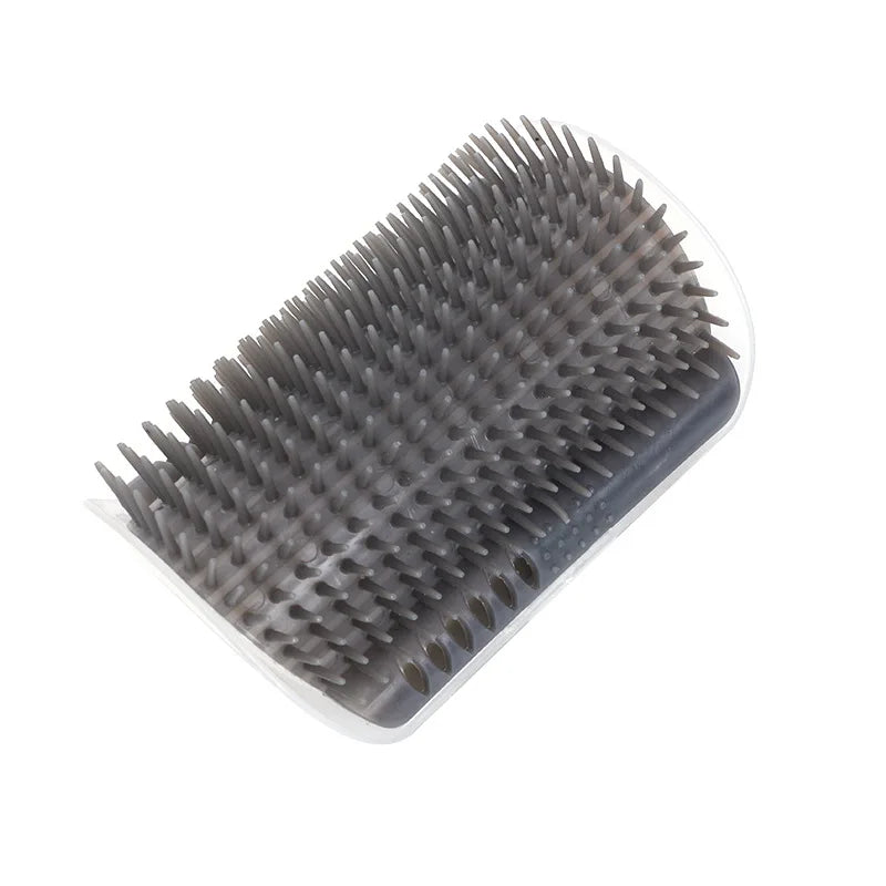 Pet Cat Wall Corner Brush Comb Cat Playing Toy Massager with A Tickling Comb Soft Cat Self Groomer Pet Grooming Supplies