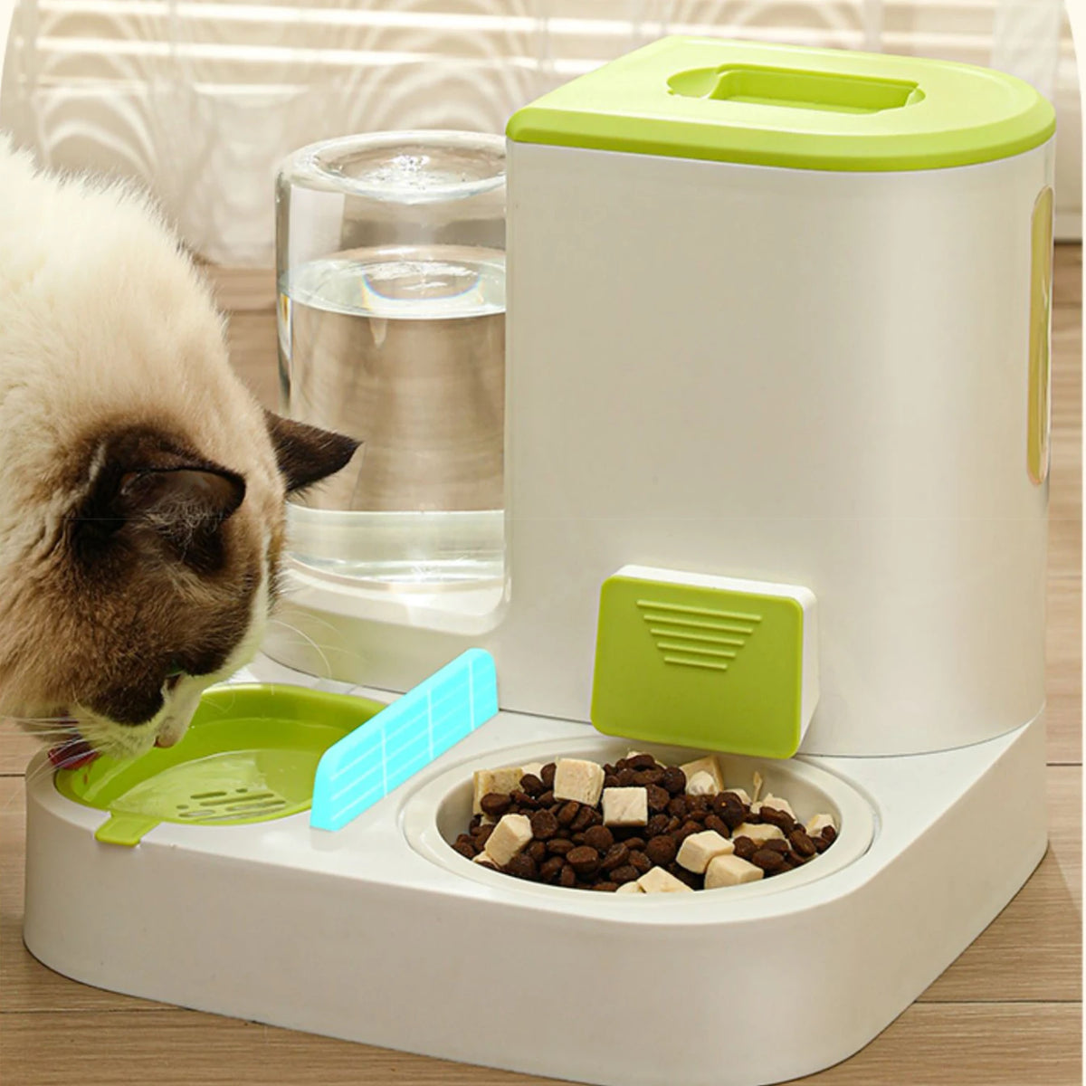 Pet Cat Automatic Drinking Water Feeder Large Capacity Water Dispenser Dry And Wet Separation Food Container Cat Dog Bowl