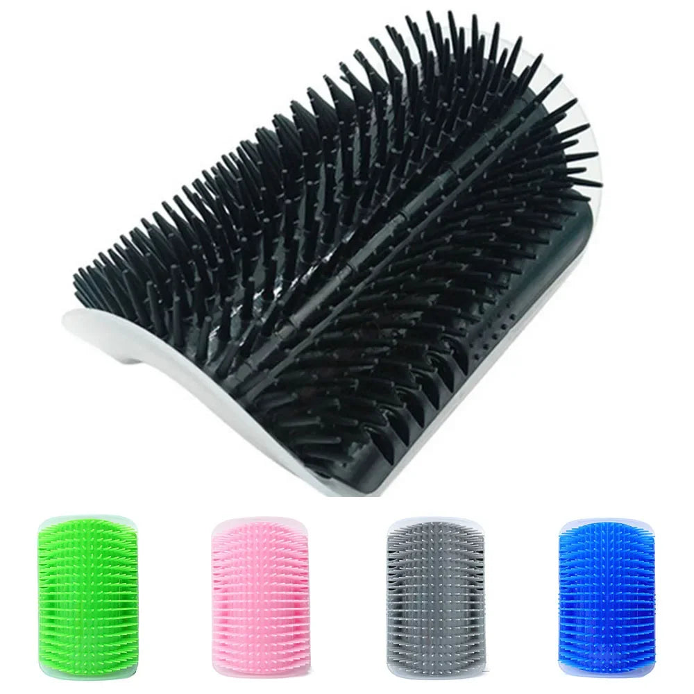 Cat Self Groomer Brush Pet Grooming Supplies Hair Removal Comb for Cat Dog Hair Shedding Trimming Cat Massage Device with catnip
