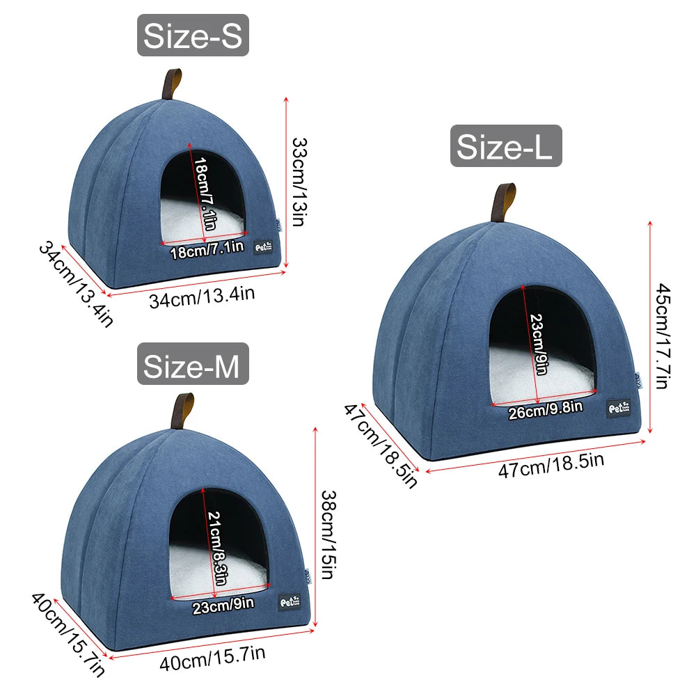 Portable Gray Cute Cat Shape Pet Bed Cat Cave Sleeping Bag Zipper Egg Shape Felt Cloth Pet House Nest Cat Basket with Cushion