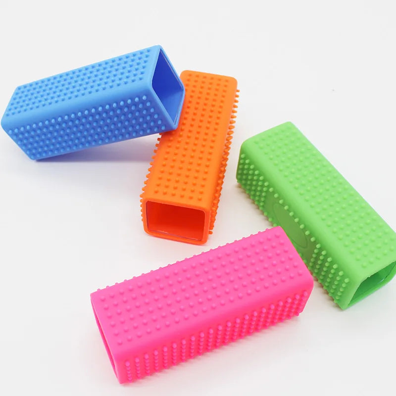 Wool Dog Bath Comb Dog BrushMassager For Cats Clean Hair Removal Brush Sticky Depilation Soft Silicone Pet Cleaner Supplies