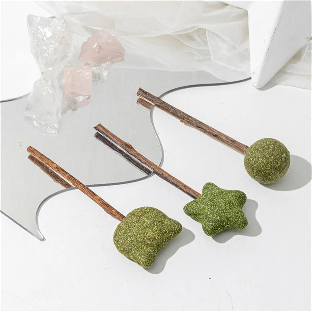 Catnip Snack Lick Candy Vitamin Pudding Catnip Lollipop Cat Accessories Pet Kitten Teeth Grinding Toys Interactive Supplies 2024