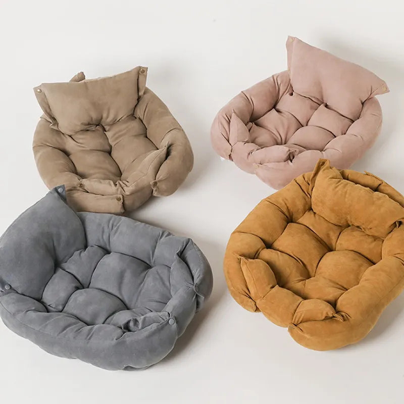 Dog Sofa Pet Bed Kennel Mat Soft Puppy Beds Cat House Warm Pets Couch Cats Supplies Large Dog Winter Multifunction Accessories